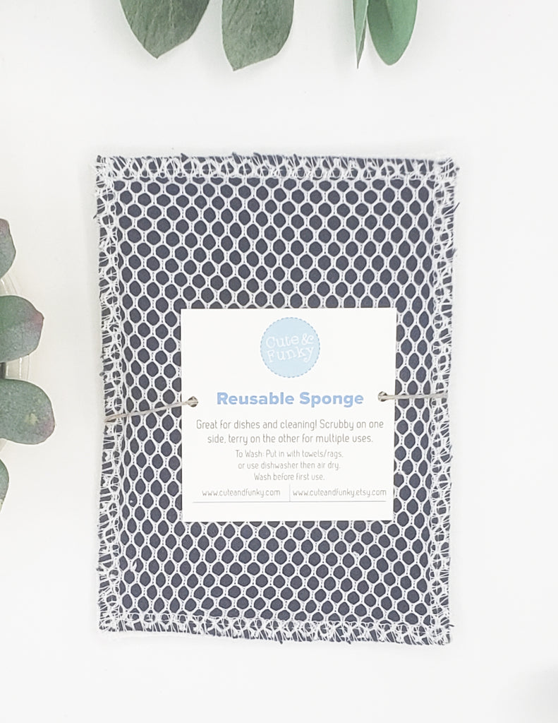 Solid Colored Reusable Sponge - Cute and Funky
