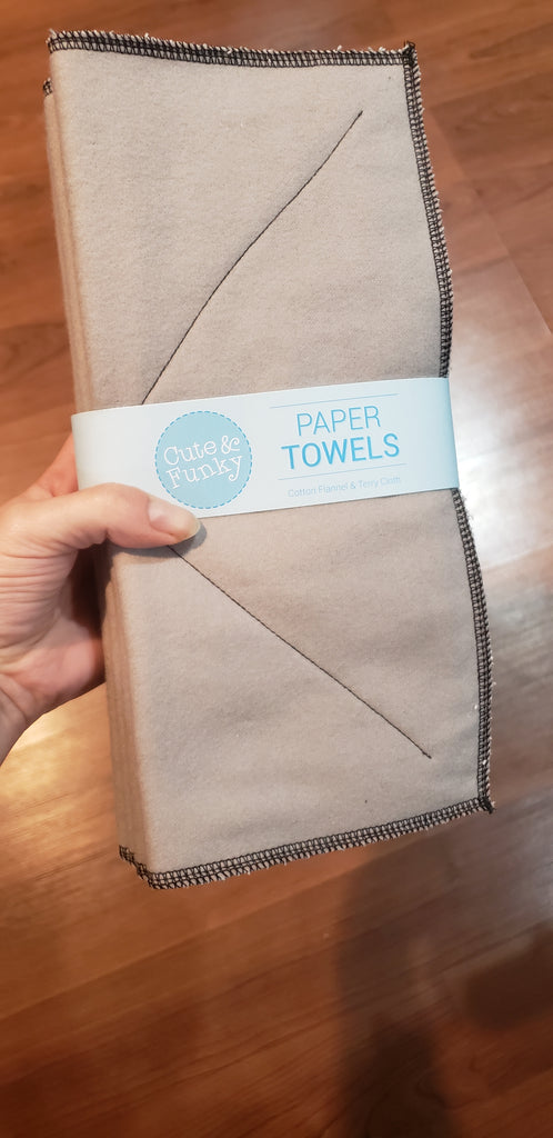 Solid color paperless towels - Cute and Funky