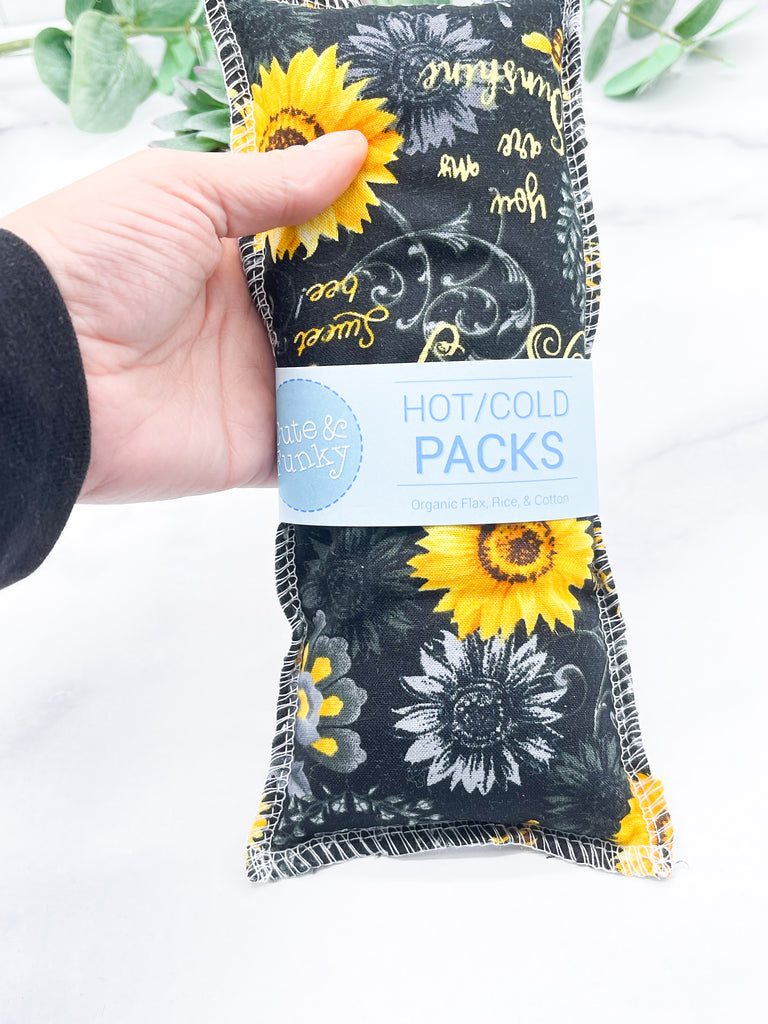 Long Hot/Cold Organic Flax and Rice Packs- Fluffies