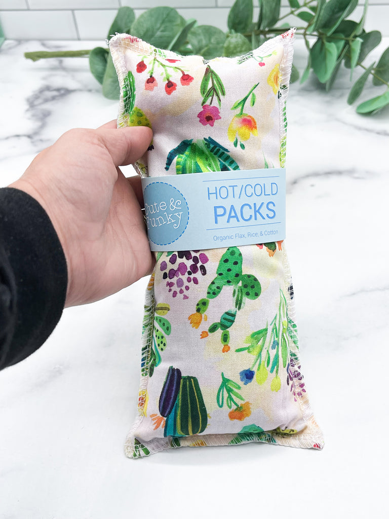Long Hot/Cold Organic Flax and Rice Packs- Fluffies