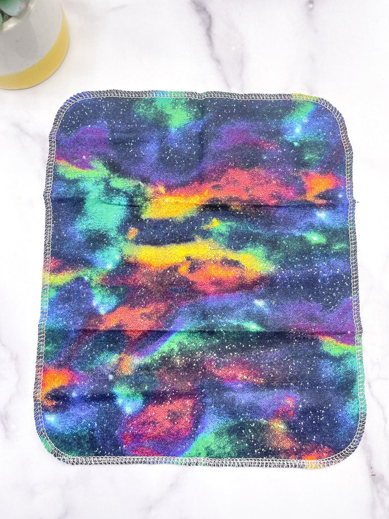 Reusable cloth towels / Paperless towels / Rainbow Galaxy / Eco-friendly kitchen / Sustainable Living /Large Cloth Wipe / Zero waste Kitchen